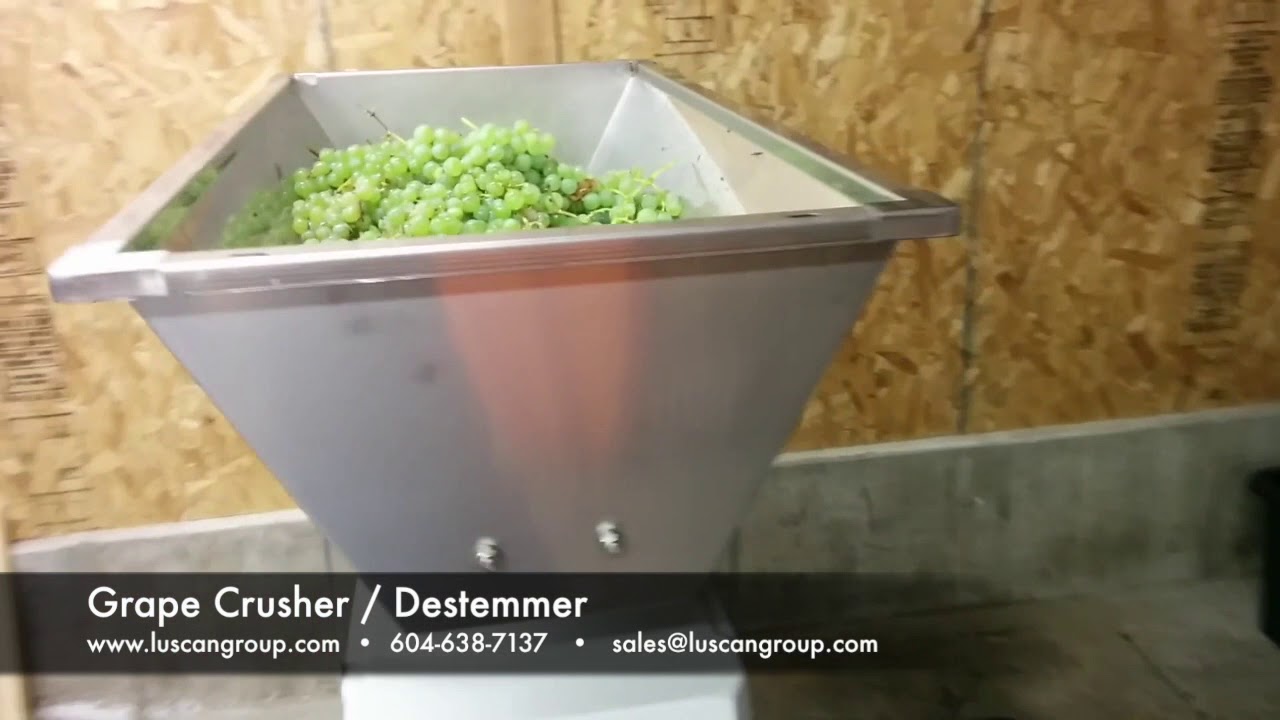 Grape CrusherDestemmer YouTube