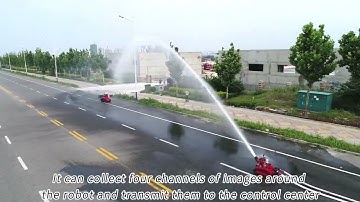 RXR-M40D-880T fire fighting robot testing video
