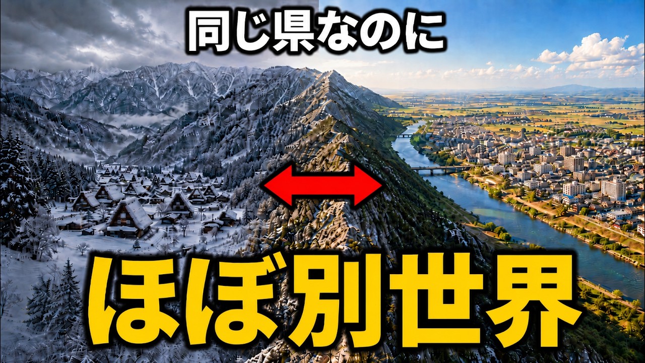 同じ県なのに別世界…山に分断された日本の地域7選【ゆっくり解説】