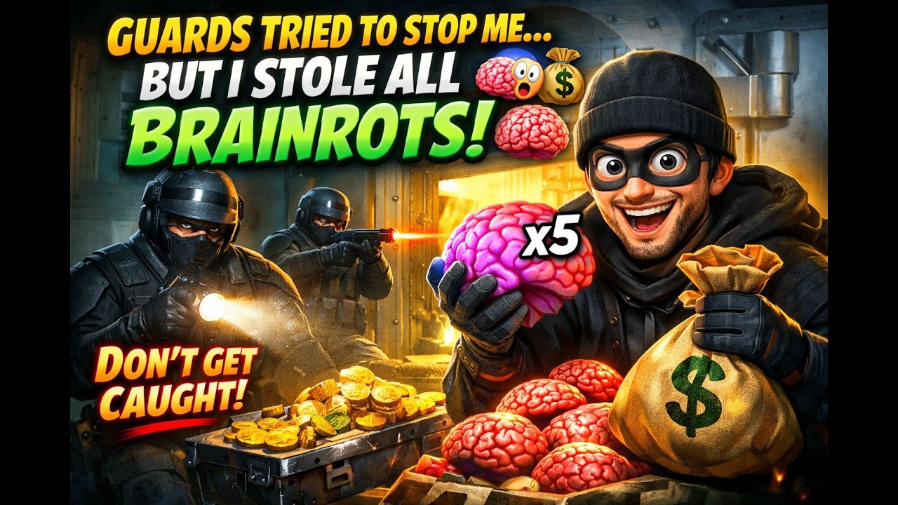 Guards Tried to Stop Me… But I Stole All Brainrots! 😱🧠 