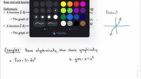 2.3, part 2: Even and odd functions