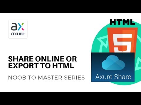 صادرات به HTML یا اشتراک گذاری در AxShare | Axure RP: Noob to Master Ep29