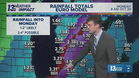 13 ON YOUR SIDE Forecast: Heavy rain overnight; windy Sunday