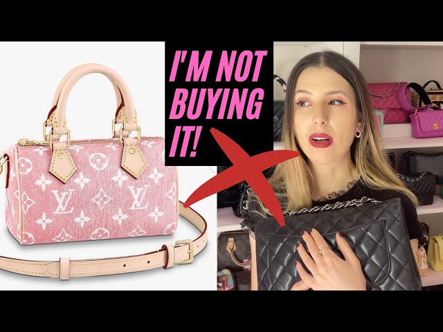 LV Nano Speedy Pink Denim Bag - Kaialux