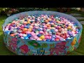 Huge Clay Pool Challenge 🌈✨ | Colorful Clay Packets in Swimming Pool | Mixora Zone