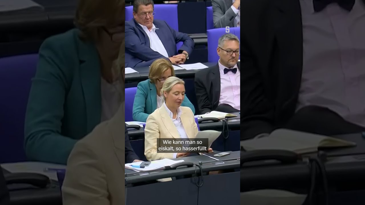 Weidel Vs Merz Generaldebatte Im Bundestag DER SPIEGEL Shorts
