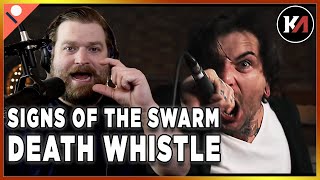 Vocal Analysis of Dave Simonich! Signs Of The Swarm "Death Whistle" Reaction by Metal Vocal Coach!