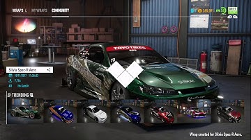 Need for Speed Payback Xbox One X (Nissan Silvia Drift Build Customization)