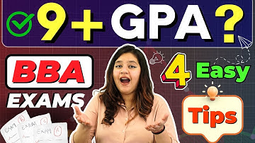 💥 Best Tips to Score 9+ CGPA in BBA 🔥How to Study For BBA Exams? #BBA #BBACourse #BBAJobs