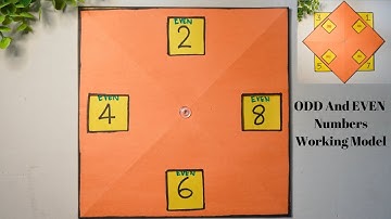 Math working model | Even And Odd Numbers working model | math tlm | Exhibition model school