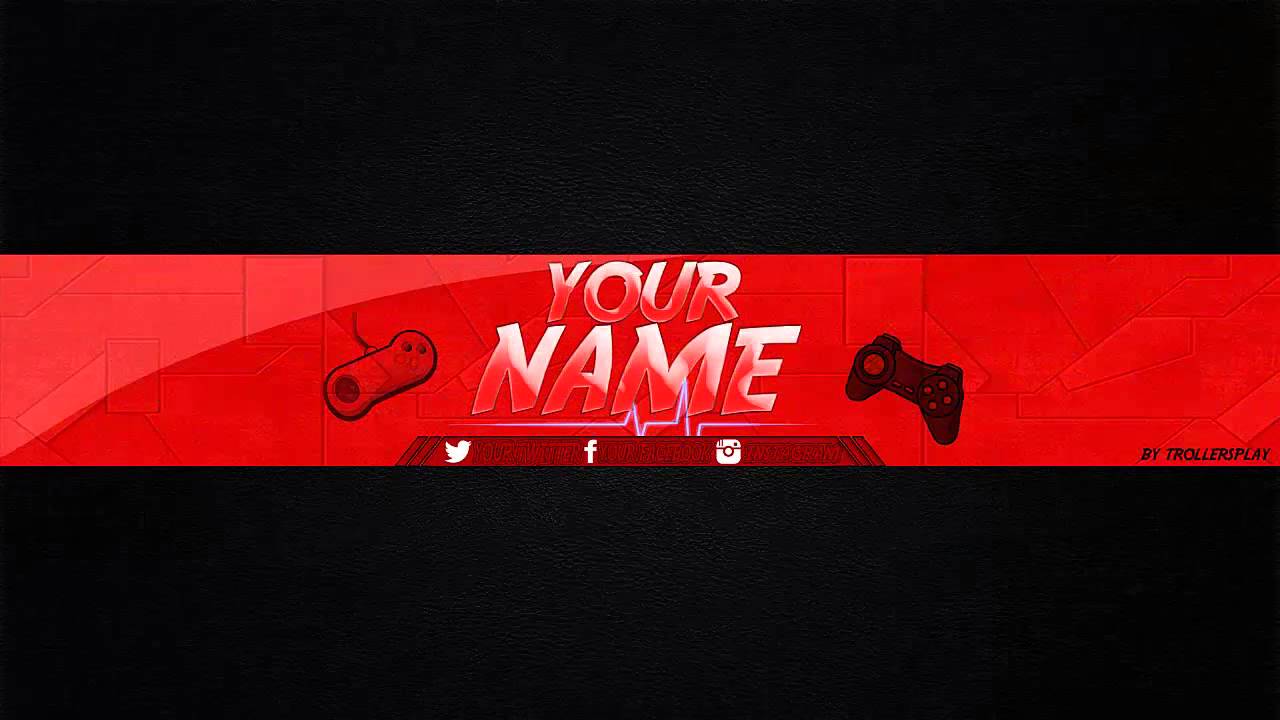 Banner Editable Para Tu Canal de Youtube | Photoshop | Simple Gaming