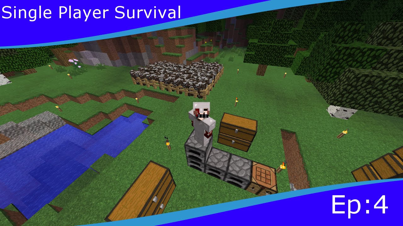 Minecraft Single Minecraft Single Player Survival Episode 4 : Getting XP - YouTube