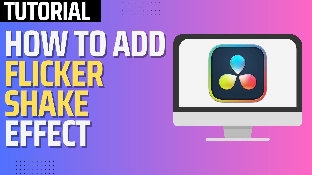 How To Make Flicker Shake Effect in Davinci Resolve - YouTube