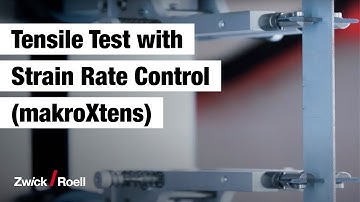 makroXtens extensometer:  Strain rate control – ISO 6892 Method A1