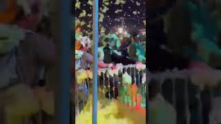 Wild Fun Foam Party Bristol Motor Speedway After Xfinity Race Fall 2022 View From Vip Area.