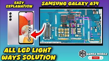 Samsung A14/SM-A145 Display Light iC Problem Solution.Samsung A14/SM-A145 LCD Light iC Ways Jumper📲✅