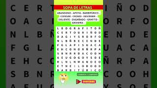 SOPA De LETRAS /Juegos para ADULTO MAYOR / Cogni Quiz / Niveles: FACIL, MEDIO, DIFICIL screenshot 3