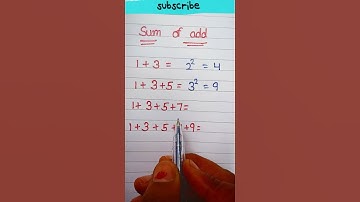 Sum of add // Odd numbers add sum   // #Shorts  #Youtube