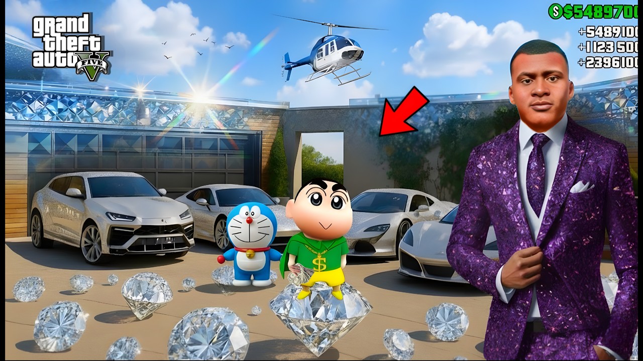 GTA 5 Shinchan Becomes the Richest Man in Los Angeles!! 💰🏙️