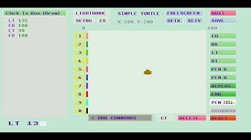 how to draw a triangle || easy || Simple Turtle logo