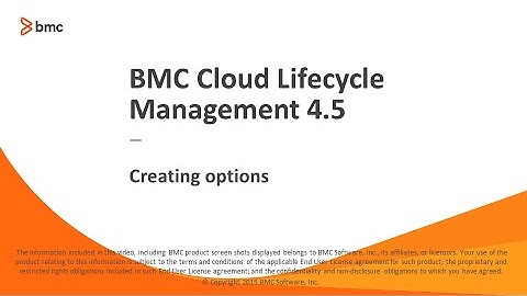 BMC Cloud Lifecycle Management 4.5: Adding options