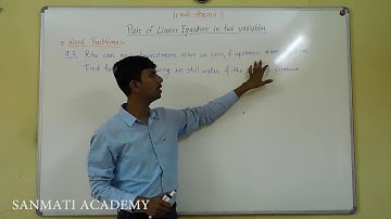 Pair of linear equations in two variables 10 (problems on speed , distance and time)