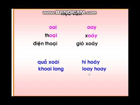 Tiếng Việt Lớp 1 - Tuần 22 - Bài 92 vần oai oay
