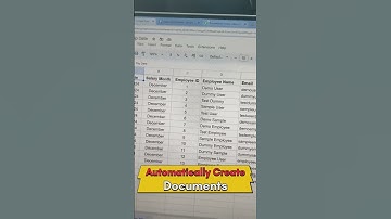 Automatically Generate & Send Salary Slips #shorts #documents #automation #salaryslip
