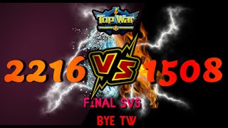TopWar | Server 1508 vs 2216 | Final SVS - Thank you Top War