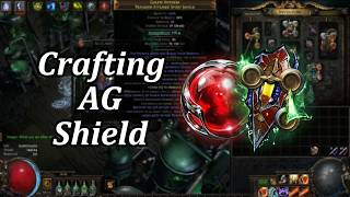 Crafting AG shield - AWAKENER Orb INFLUENCE Orb Beast Allflame Crafting Examples PoE 3 29