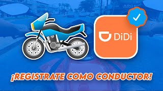 ¿Cómo registrarse para hacer Didi Moto? Requisitos e Inscripción 🏍️ PASO A PASO