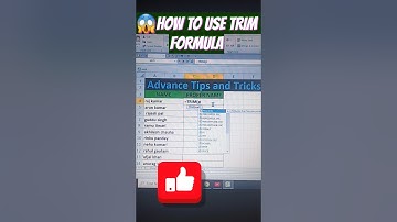 😱How to Use TRIM Function in Excel | Clean Your Text Like a Pro 🧽✅ #excel  #gulabguru