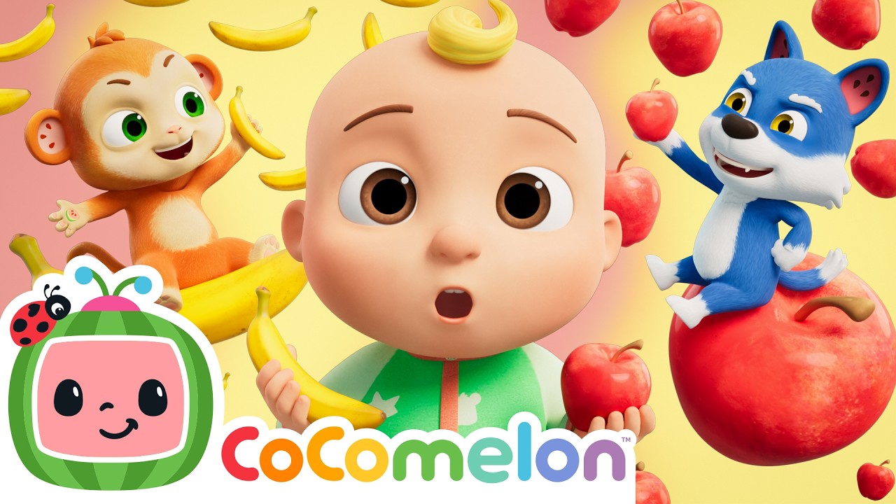 Apples and Bananas 🍎| NEW 🍌 JJ's Animal Time | CoComelon Nursery Rhymes & Kids Songs