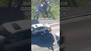 Details Biker stops for gas in the middle of wild police chase Guide