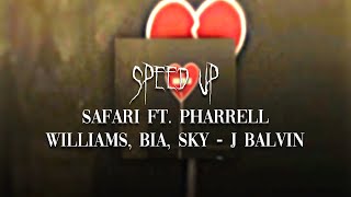 J BALVIN - SAFARI FT. PHARRELL WILLIAMS, BIA, SKY | SPEED UP Resimi