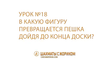 В какую фигуру превращается пешка дойдя до конца доски?