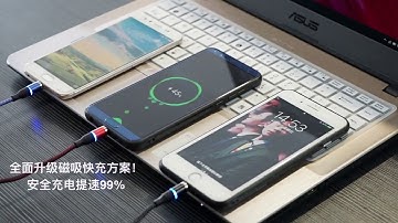 Cáp sạc CAFELE đèn LED từ nam châm 3 cổng Micro, TypeC, Lightning