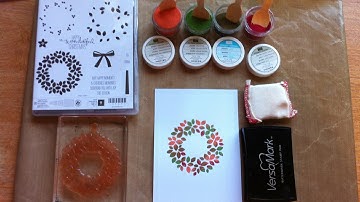 PAINTING WITH EMBOSSING POWDERS TECHNIQUE