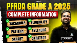 PFRDA Assistant Manager 2025 Complete Information | All About PFRDA Grade A Officer Exam Full Detail