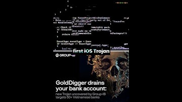 😵‍💫 First iOS Trojan, GoldDigger #shorts #ios #iphone #malware #ai #deepfake #smartphone #virus