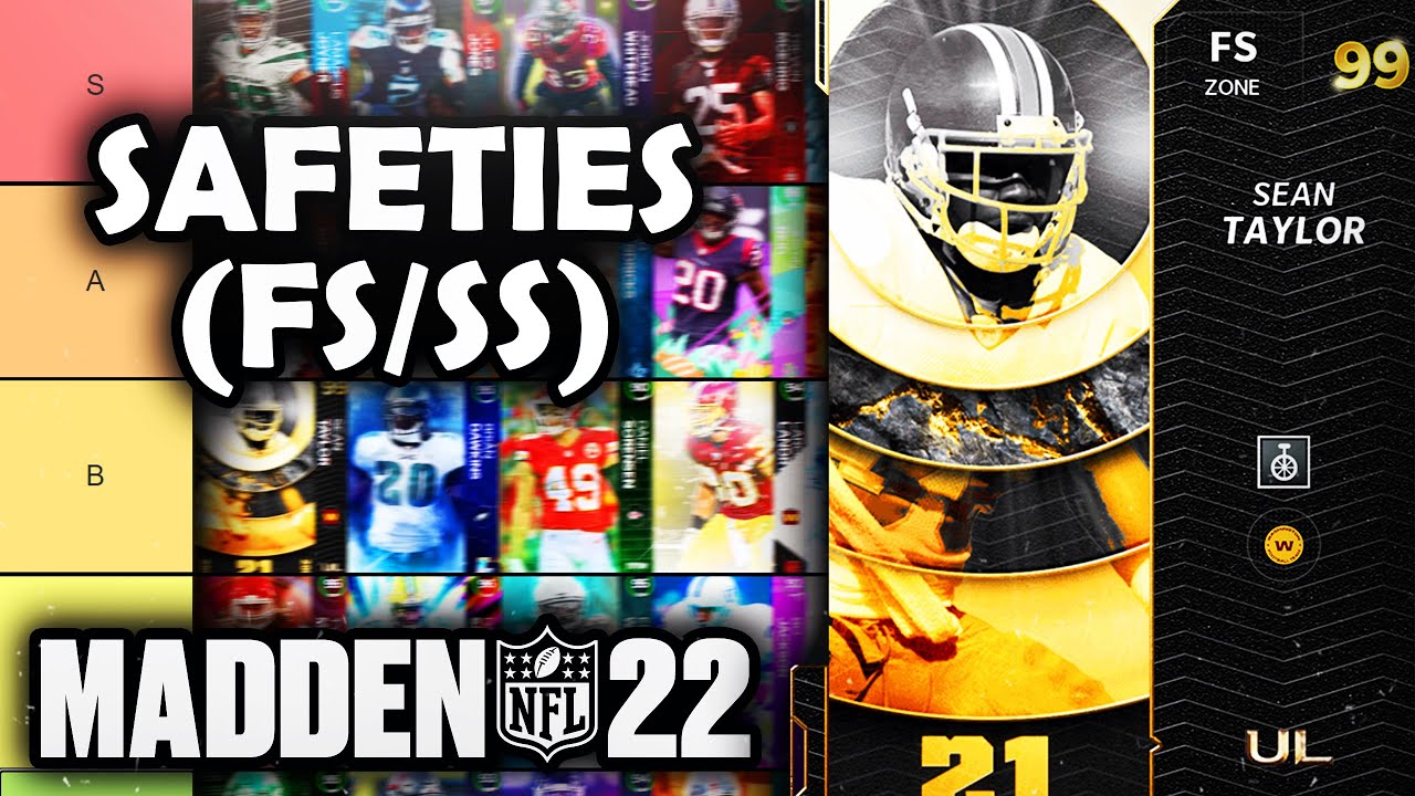 RANKING the BEST Safeties (FS/SS) in Madden 22 Ultimate Team (Tier List