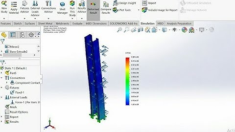 #Railway mast in static analysis report in solidworks#static simulation in solidworks report test#