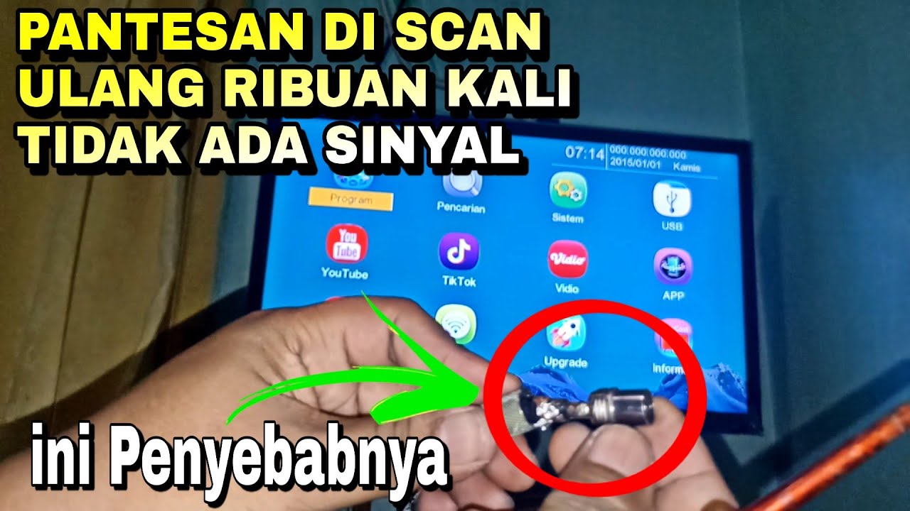 Cara mengatasi set top box tidak ada sinyal dan penyebab saluran tv