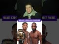 MANEL KAPE ÉTEINT JOSHUA VAN KO PREMIER ROUND.