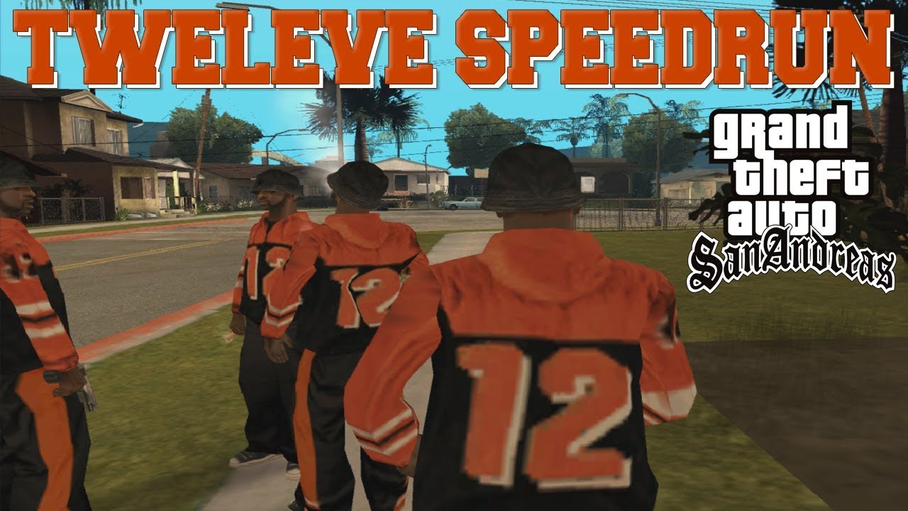 GTA San Andreas Orange 12 Pedestrian *Tweleve* Speedrun - Any% - YouTube