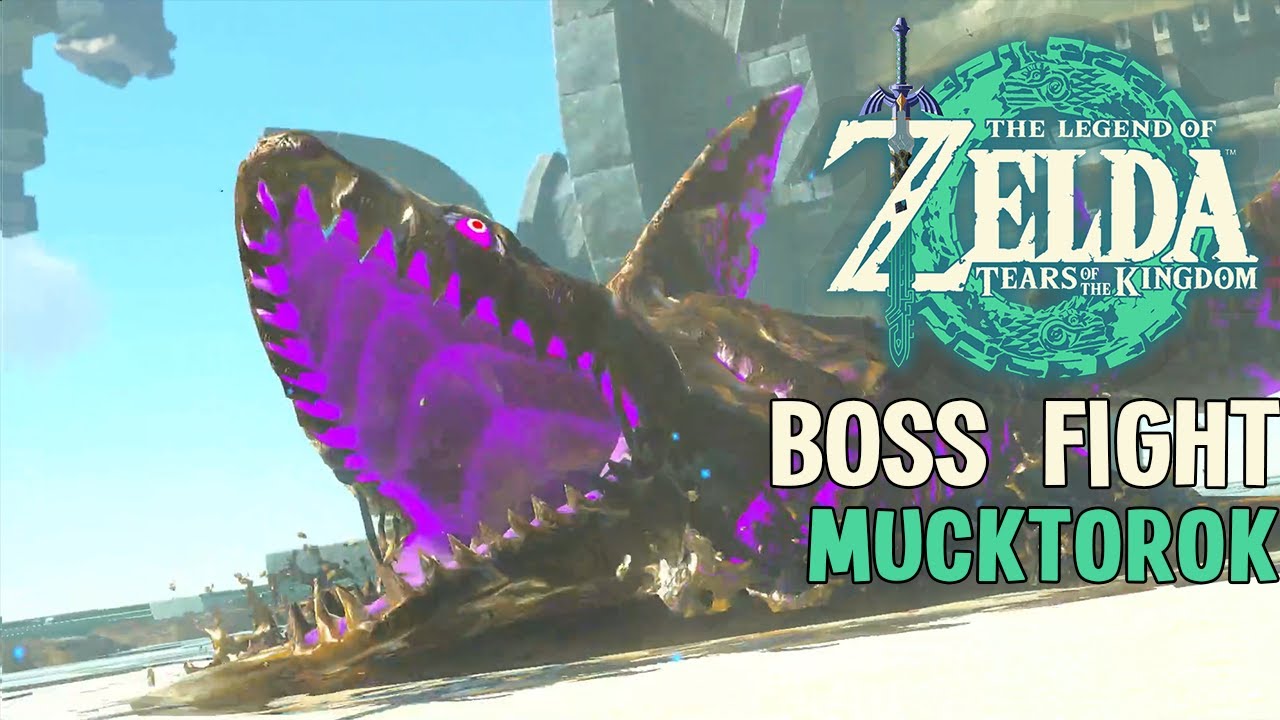 Mucktorok Scourge of the Water Temple Full Fight and Cutscene [TOTK