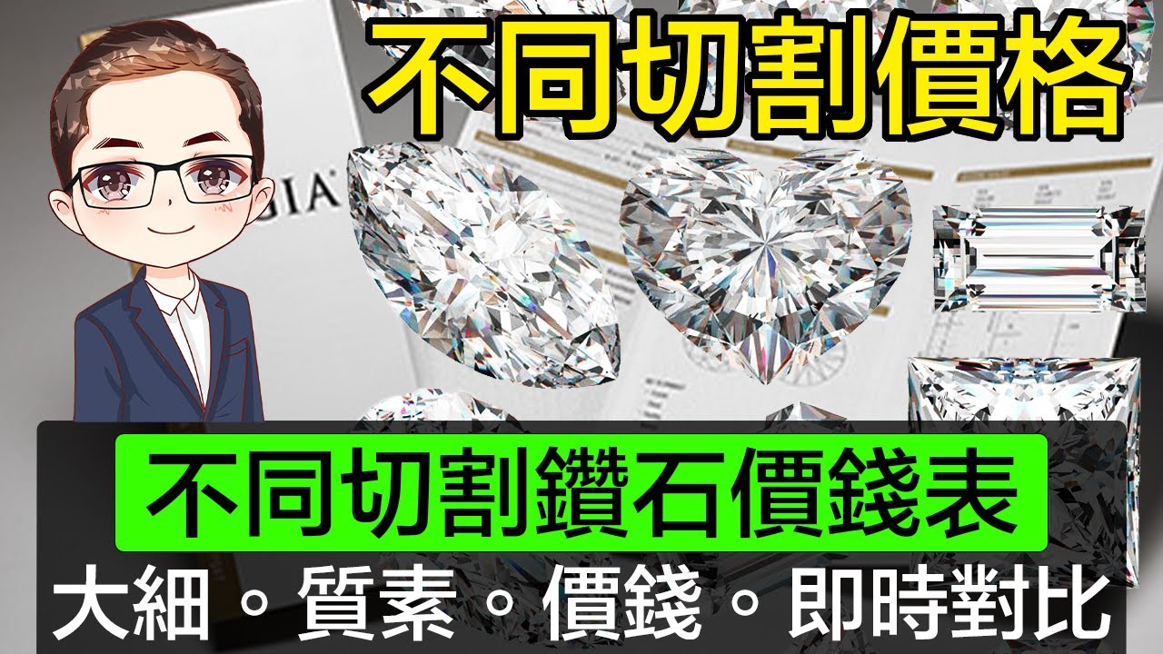 【買鑽石前必看】1卡天然鑽石價錢表 | 求婚戒指 | GIA 證書鑽石 | 大細,質素,價錢,對比 | 唔怕買錯或買貴 | 買鑽石定預算 | DiamondAsia-hk