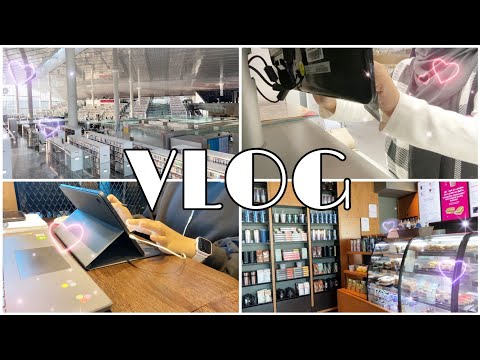 Sales Promotion Hunting, Self-Study, Library Visit, Pet Shop Strolling 🚘💻 🐱| Vlog 🎵 🚗