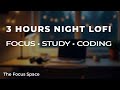 Quiet Night at the Desk — Deep Focus LoFi for Study, Coding & Productivity (3 Hours)
