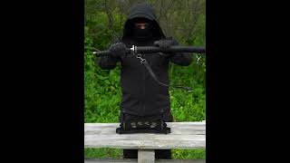 Катана черная. Кожаная. #обзорывб #samurai #gaming
